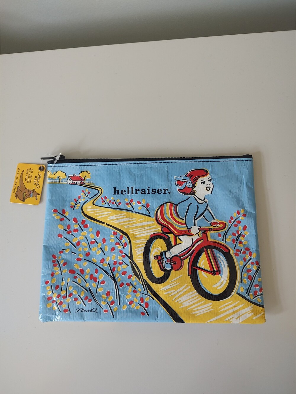 NWT Blue Q Hellraiser Zipper Bag Travel